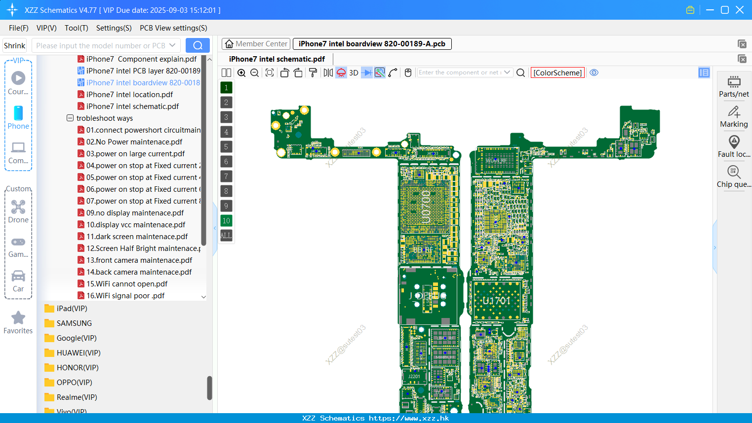 IPhone7 Intel Boardview 820-00189-A